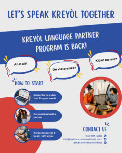 Relaunch Kreyòl Language Partner Program